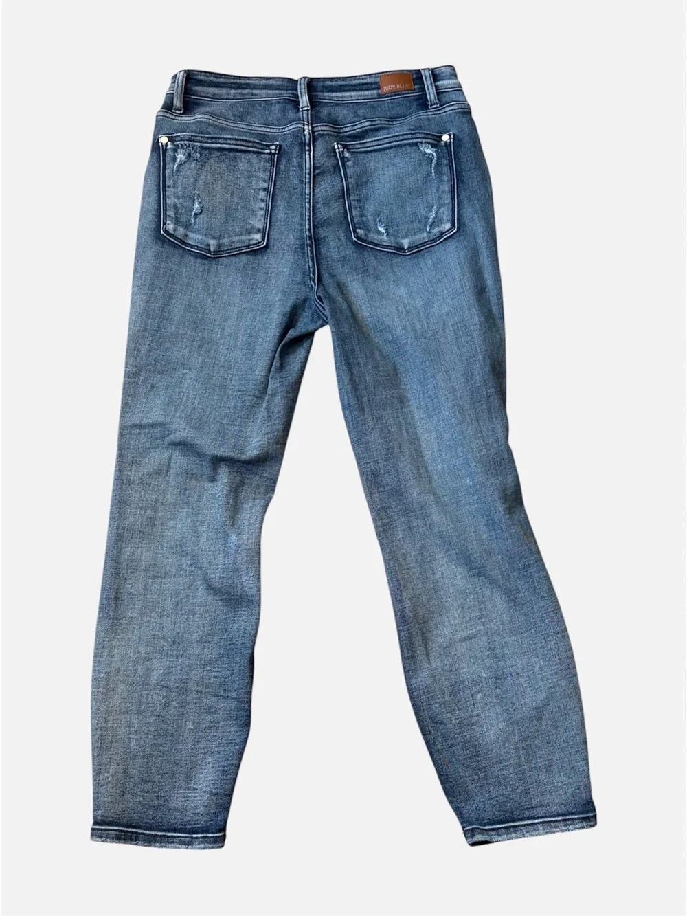 Judy Blue Boyfriend Fit Distressed Ripped Denim Jeans 11/30
